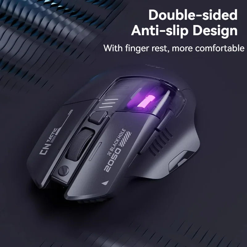 Inphic A9 Explorer V2 Three-mode Gaming Mouse Indicator DPI Adjustable Macro-driver Ergonomics 12000DPI   1000Hz rate of return
