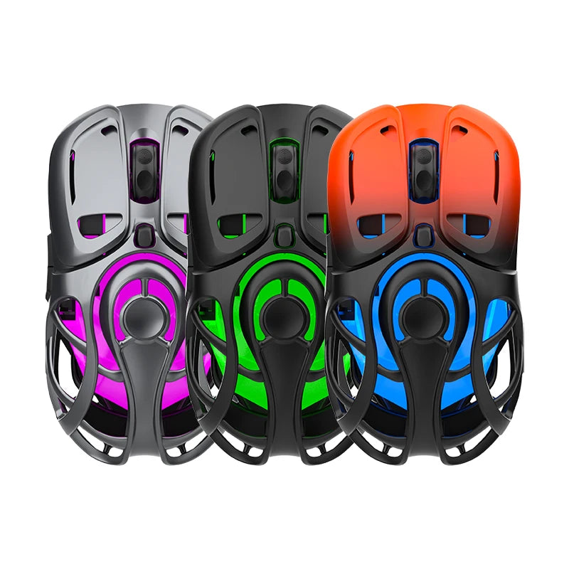 K-Snake Tri-Mode Wireless Bluetooth Mouse Lightweight Gaming Wired，1000HZ Polling Rate，7200DPI
