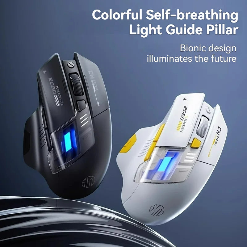 Inphic A9 Explorer V2 Three-mode Gaming Mouse Indicator DPI Adjustable Macro-driver Ergonomics 12000DPI   1000Hz rate of return